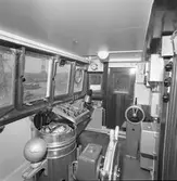 År 1963. Gävle Varv. M/S Nova. Kommandobrygga.



