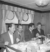 Den 27 juli 1962. Gävle Varv. Salong på M/S 110-Tukuue.
