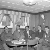 Den 27 juli 1962. Gävle Varv. Salong på M/S 110-Tukuue.