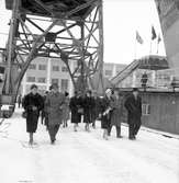 Den 15 januari 1962. Gävle Varv. Sjösättning.





