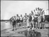 Bad på Grindö år 1931