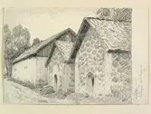 Teckning av Ferdinand Boberg. Värmland, Fernebo hd., Saxå, Saxåhyttan