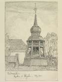 Teckning av Ferdinand Boberg. Hälsingland, Underviks kyrka
