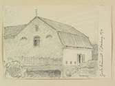 Teckning av Ferdinand Boberg. Sölvesborg, Gamla bränneriet, Kv. Järven 1,2, gamla nr. 41,42