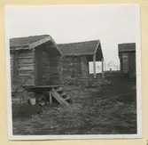 Byggnaderna hitflyttade från Norrland 1945.
