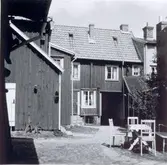 Innergården till en fastighet i kv. Skrivaren.