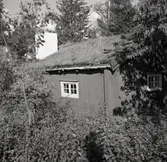 Grönöstugan, som flyttades till platsen 1931, samma år som hembygdsgården invigdes.