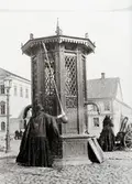 Det gamla brunnshuset på Stortorget i Kalmar. En av de sex allmänna brunnar som försåg hushållen med vatten.