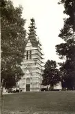 Yttre renovering av Fågelfors kyrka 1974.