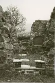 Ukna kyrkoruin sedd mot öster efter 1977 års restaurering.