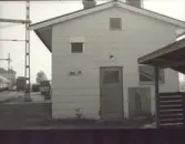 Ekonomibyggnad på centralstationens område i Kalmar.