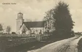 Vykort med motiv från Gärdslösa kyrka.
