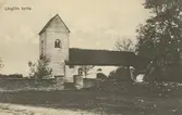 Vykort med motiv från Långlöts kyrka.