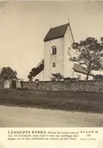 Vykort med motiv från Långlöts kyrka.