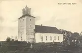Vykort med motiv av Norra Möckleby kyrka.