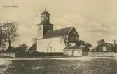 Vykort med motiv från Resmo kyrka.