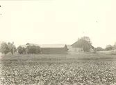 Syserums säteri. Ladugården, en sluten fyrkant av mestadels gamla hus. Den närmaste längan har portlider, och synes vara samma hus som finns på samma plats på karta en karta från 1854.
