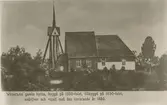 Virserums forna kyrka. Foto av fotograf från Vimmer by 1928, efter äldre foto.