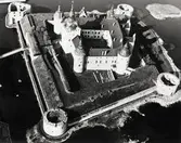 Flygfoto över Kalmar slott maj 1960.