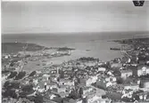 Flygfoto över Oskarshamn.