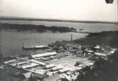 Flygfoto över Västervik 1933, då staden firade 500-årsjubileum.