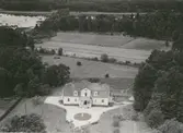 Flygfoto över prästgården i Långasjö.