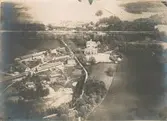 Flygfoto över Värnanäs gård.