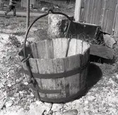 Spann av trä vid magasinet i Ekenäs.