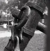 Detalj av ankaret vid varvsplanen i Gamleby.