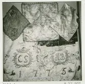 Kyrkliga textilier i Gröna salen på Kalmar slott.