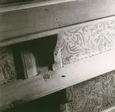 Kyrkbänk i slottskyrkan.