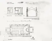 Planritning Alböke kyrka.