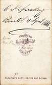 C J Areschoug Bristol 4 April 1868.
Phillips & Co Artists & Photos 9, Clare Street Bristol.