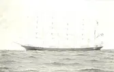 Målning av fullriggare. J.H.Götherström 1932 Köpenhavn.