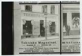 Tekniska magasinet. Annonstavla daterat 1908.