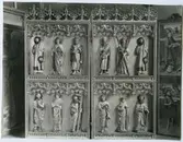 Altarskåp, ett nordtyskt arbete från 1400-talets senare hälft.