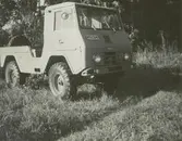 Domänverkets jeep i Byxelkrok.