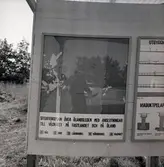 Informationstavla under byggandet av Ölandsbron.