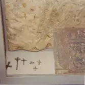 Utställning av kyrkliga textilier på Kalmar slott.