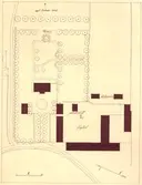 Planritning över en gård i Stora Smedby.