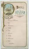 Dansprgram. Carlsberg den 4 febr. 1880. 
Promenad Polonaise. 1 Vals, 1 Francaise, 1 Polka, 2 Vals, Lancier, 2 Polka, 2 Francaise, 3 Vals, Cotillon.