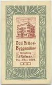 Odd Fellow-byggnadens invigning i Kalmar den 3 december 1905.