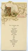 Menu för kunglig middag den 11 September 1900.