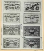 Urval av tändsticksetiketter ur Sven Johanssons 