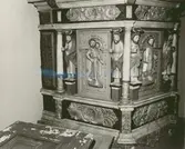 Detalj av predikstolen i Virserums kyrka.