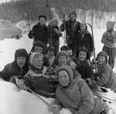Vintergårdens vinterläger i Klunkhyttan.
20 februari 1956.