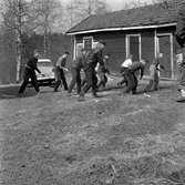 Skogshuggarkurs i Hällefors.
April 1956.