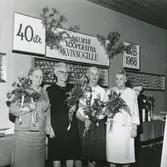 Kooperativa kvinnogillets i Kalmar 40-årsjubileum 1968.