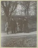 En familj vid Höga vallen.