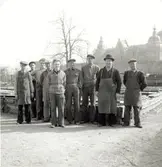 Parkarbetare i Kalmar stadspark.